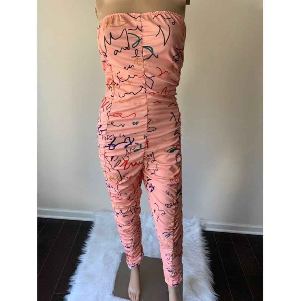 Strapless Jumpsuit Size XL
